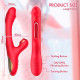 Вибратор Pretty Love Finger Bunny 3в1, 21 режим, красный