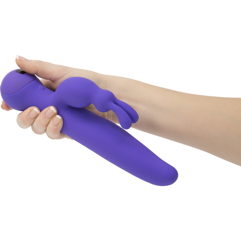 Вибратор-кролик Swan Touch Duo Purple с сенсорным управлением и ротацией