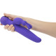 Вибратор-кролик Swan Touch Duo Purple с сенсорным управлением и ротацией