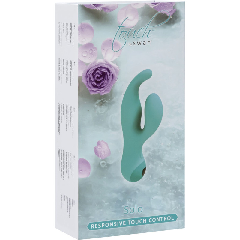 Вибратор-кролик SWAN Touch Solo Teal с сенсорным управлением, глубокая вибрация для точки G