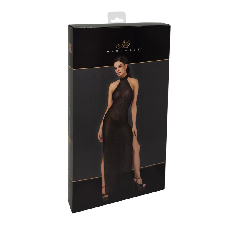 Платье Noir Handmade F372 Onyx Twin-slit Long dress XL