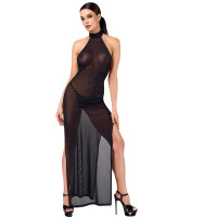 Платье Noir Handmade F372 Onyx Twin-slit Long dress XL