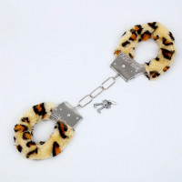 Наручники Сладкие оковы Леопардовые для Садо-мазо
