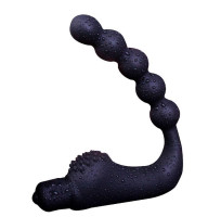 Анальна пробка масажер простати вібраційний Roger Five Вузькі кульки Чорний