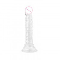 Гнучкий міні фалос на присосці - 13,7*2,3 см - Прозорий