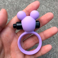 Виброкольцо эрекционное с ушками Сиреневое