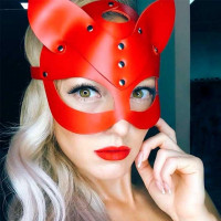 Сексуальная маска кошки – Красный