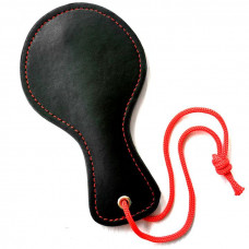 Шльопалка міні шкіряна Чорна Садо-мазо — Keks-Hub