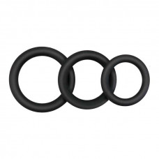 Набір ерекційних кілець (3 шт) - Гладкі - Чорний