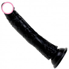 Гнучкий фалос на присосці - 21 см - Чорний