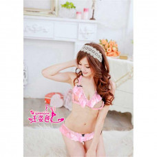 Еротична білизна Мереживний сексі комплект Рожевий S/M — Keks-Hub