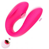Вакуумный вибратор для пар Jony 13 режимів вібрації Фуксия