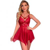 Сексуальный пенюар S/M красный – Эротическое бельё