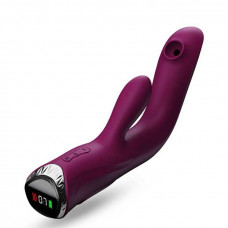Вакуумный вибратор Nexus Rebbit с подогревом, 7 режимов вибрации и 7 режимов вакуумной стимуляции, фиолетовый — Keks-Hub