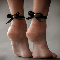 Жіночі браслети на ноги SV Leather Ankle з бантиками, 2 шт. — Keks-Hub