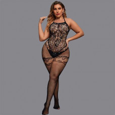 Спокусливий бодистокінг зі стразами та відкритим доступом L-XXL — Еротична білизна