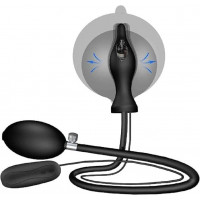 Надувний анальний розширювач із вібрацією 3,8 см х 7 см, 10 режимів