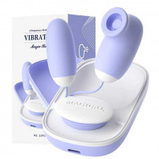 Двойное виброяйцо Laile Magic Box вакуумное USB 20 режимов — Keks-Hub