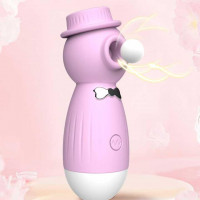 Кліторальний вакуумний вібратор Wo-sex Lilo USB в капелюшку, Фіолетовий