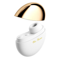 Стимулятор клітора вакуумно-хвильовий вуманайзер Portable Sucker 10 режимів USB Type-C зарядка Білий