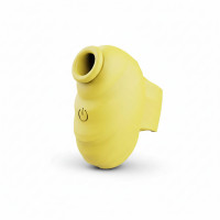 Стимулятор-вібратор вакуумний силіконовий на палець Little Bee 3-в-1 з 7 режимами Жовтий