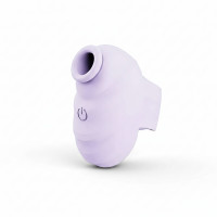 Стимулятор-вібратор вакуумний силіконовий на палець Little Bee 3-в-1 з 7 режимами Бузковий