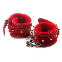 Наручники м'які Червоні для БДСМ