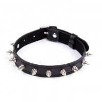 БДСМ ошейник с шипами - Черный – Садо-мазо