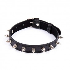 БДСМ нашийник із шипами - Чорний - Садо-мазо