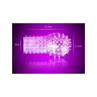 Рельєфна насадка для стимуляції ерогенних зон - 5,5*3,5*2 см - Прозорий