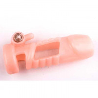 Ерекційна насадка з вібрацією та відкритою голівкою, Тілесна