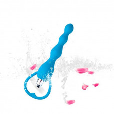 Анальна пробка вібраційна Блакитна 17*1,7*2,2*3см — Keks-Hub