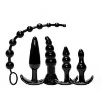 Набір анальних пробок 5 шт. Чорний