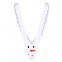 Мужской новогодний боди Снеговичёк, Белый, размер M/2XL