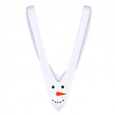 Мужской новогодний боди Снеговичёк, Белый, размер M/2XL — Keks-Hub