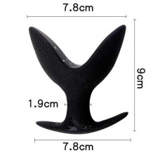 Анальна пробка-розширювач - Чорний - 3,5-7,8*9 см - Анальні іграшки