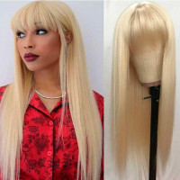 Перука рівна аніме з довгим чубчиком 