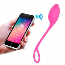 Віброяйце смарт з 10 режимами вібрації з керуванням на відстані 9.5 см Рожевий