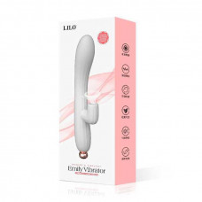 Вакуумний вібратор-кролик LILO Emily Білий USB — Keks-Hub