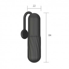 Вібропуля водонепроникна з хвостиком, 10 режимів, USB, Чорний — Keks-Hub