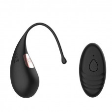 Віброяйце з хвостиком USB, Чорне — Keks-Hub