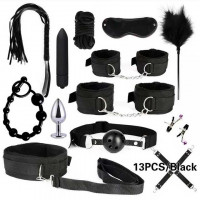 БДСМ набір із 13 предметів - Чорний - Садо-мазо