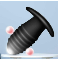 Анальна вібро-пробка - Чорний - 5*3 см - Анальні іграшки