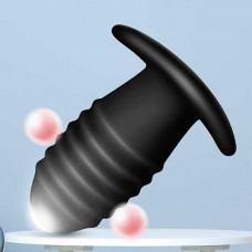 Анальна вібро-пробка - Чорний - 5*3 см - Анальні іграшки