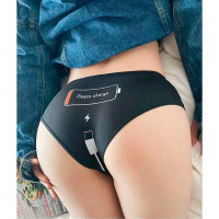 Жіночі трусики Please charge Чорний S/M