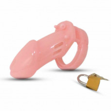 Пояс верности CB-6000 пластиковый, розовый с замком — Keks-Hub