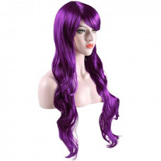 Перука хвиляста аніме 80см косплей «Фіолетова»