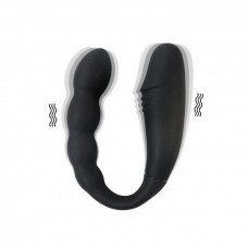 Вібратор Подвійний анально-вагінальний Magic Helios Remote, Чорний — Keks-Hub
