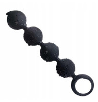 Анальні намисто Langsha - Чорний - 15*2,2 см — Анальні іграшки
