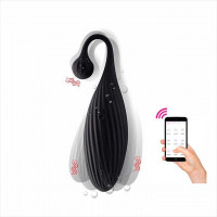 Смарт віброяйце з дистанційне керуванням вібратор SVAKOM Primo Wine для жінок 15,8 см Чорний